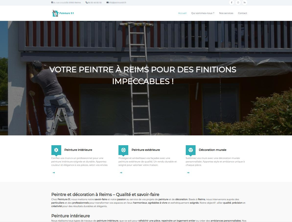 Développement d’un site vitrine pour un artisan